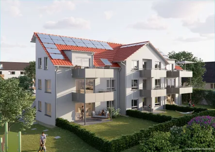 Ochsenbacher Straße 15 - Wohnung kaufen in Hohenhaslach Sachsenheim - W.O.hnkomfort mit Terrasse und Garten