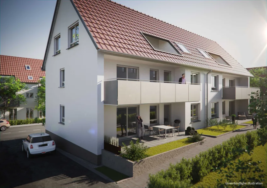 Pappelstraße 8 - Wohnung kaufen in Eberdingen - Perfekt aufgeteilte 3-Zimmer-Dachgeschosswohnung