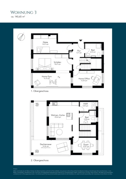 Grundriss Wohnung 3