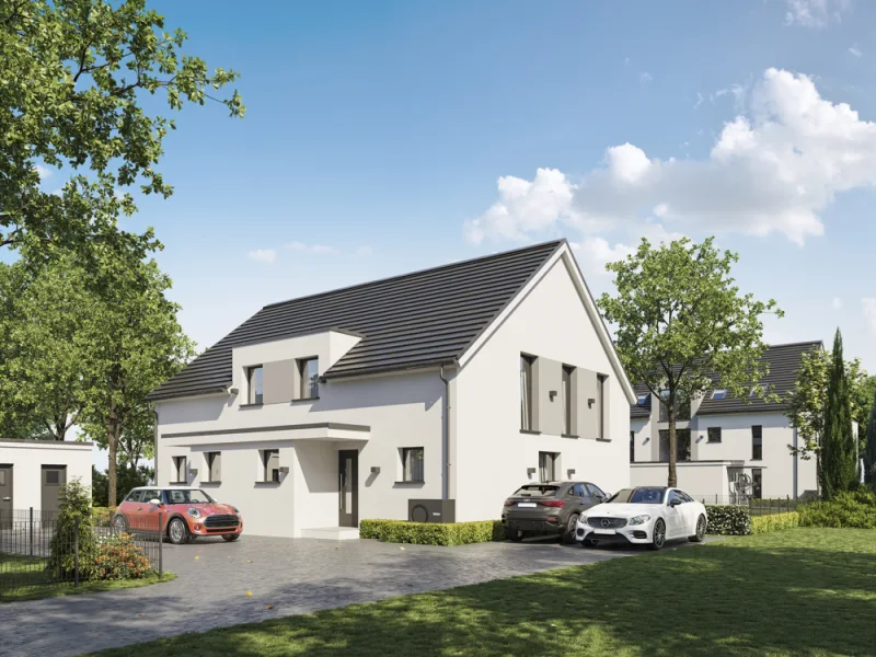 Ansicht Doppelhaus - Haus kaufen in Barsinghausen / Egestorf am Deister - Barsing-Homes - das neue Zuhause Ihrer Familie