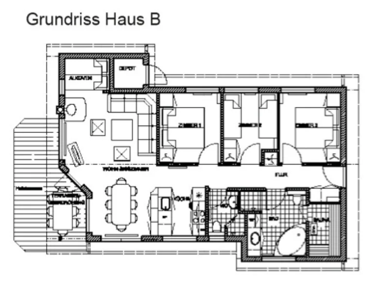 Grundriss Haustyp B