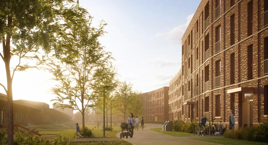 Visualisierung  - Wohnung mieten in Lübeck - NEUE MEILE - Gartenwohnung in St. Lorenz