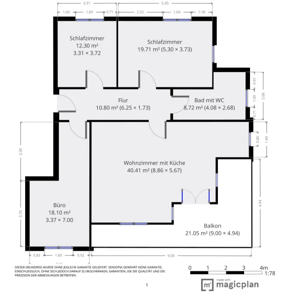 Grundriss Etw 18