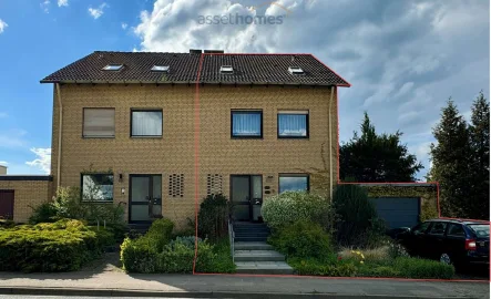 DHH-Bielefeld Hoberge - Haus kaufen in Bielefeld - Doppelhaushälfte in Hoberge-Uerentrup mit Fernblick - Twellbachtal