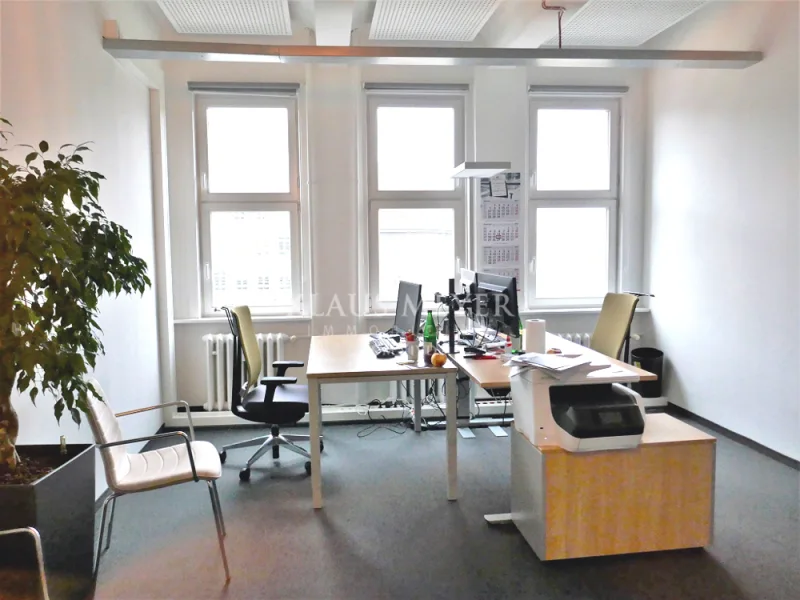 Beispiel Doppelbüro - Büro/Praxis mieten in Hamburg - Mohlenhof im Kontorhausviertel, repräsentative Büros - PROVISIONSFREI