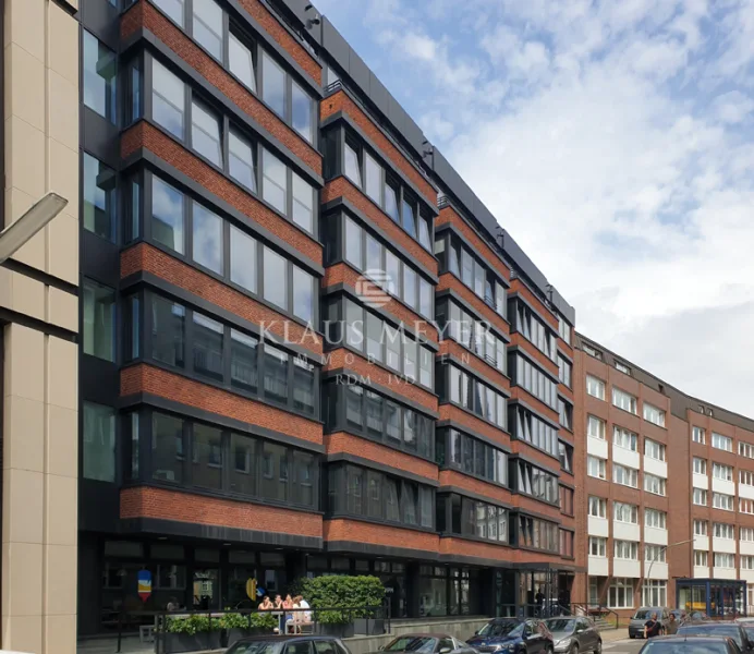 Ansicht - Büro/Praxis mieten in Hamburg - mit Austritt zum Wasser, direkt am Fleet, Balkon, provisionsfrei