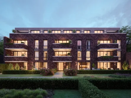 Hinterhaus - Wohnung kaufen in Hamburg-Fuhlsbüttel - Familien aufgepasst!- Neubau mit S/W-Balkon und Blick ins Grün in Fuhlsbüttel