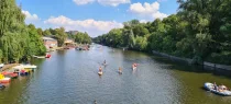 Blick auf den Osterbekkanal