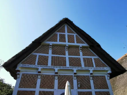 Schmucker Giebel - Haus kaufen in Steinkirchen - Unikat - historisches Reetdachhaus im Alten Land in gute Hände abzugeben