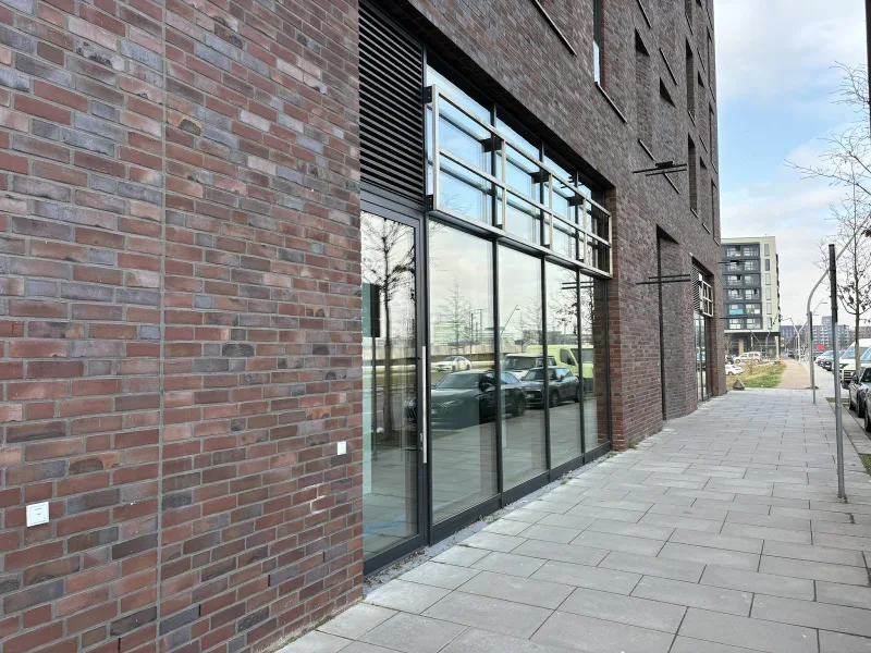 Hausansicht - Büro/Praxis mieten in Hamburg - Neubau (2022) Ladenfläche direkt am Baakenhafen in der Hafencity