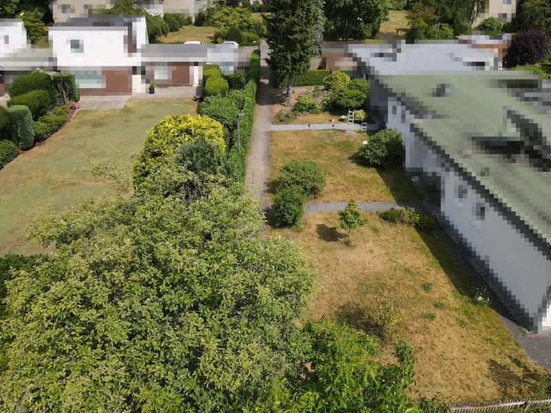 Ansicht Zuwegung Melissenweg zum Grundstück