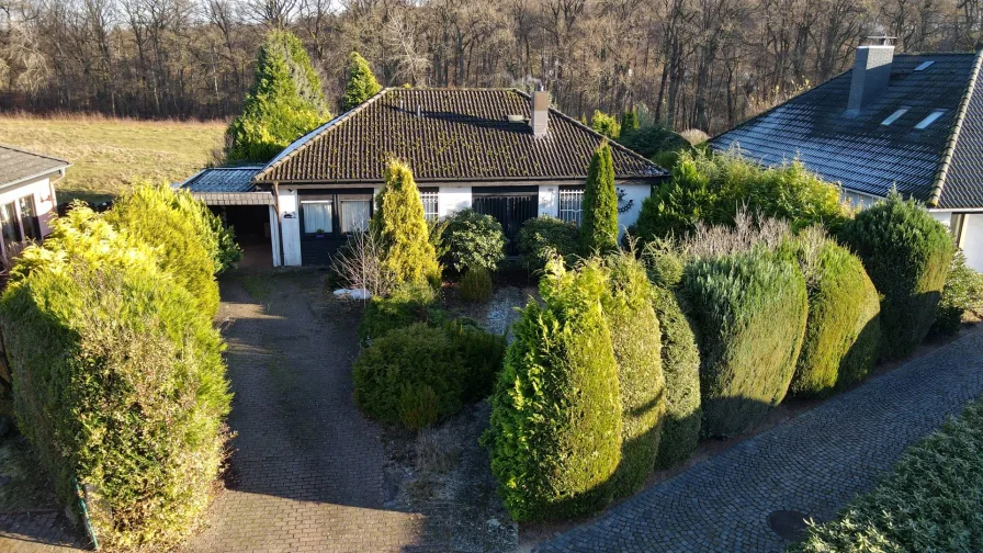 Objektansicht - Haus kaufen in Reinbek - Schöner Bungalow in traumhafter Lage von Reinbek - Krabbenkamp