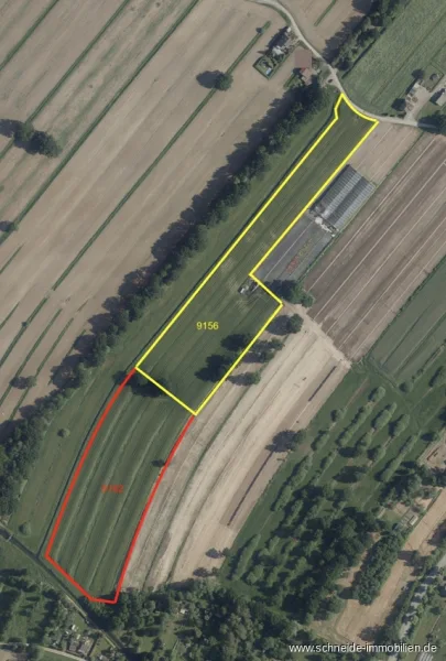 Lageplan - Grundstück kaufen in Hamburg / Kirchwerder - Investitionsmöglichkeit in landwirtschaftliche Flächen in Kirchwerder