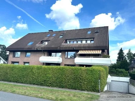 Seitenansicht 1 - Wohnung mieten in Hamburg - ***RESERVIERT***Schicke 3-Zimmer-DG-Wohnung-über 2 Ebenen mit Balkon + Hobbyraum im ausgebauten Spitzboden