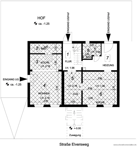 Grundriss Untergeschoss