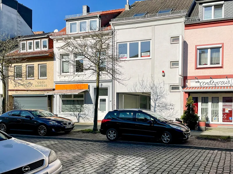 Außenansicht - Zinshaus/Renditeobjekt kaufen in Bremen - WOHNEN UND ARBEITEN UNTER EINEM DACH