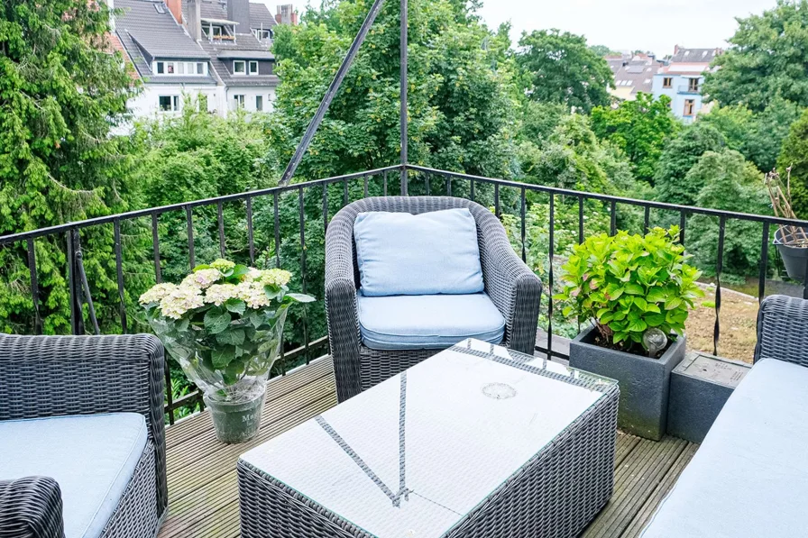 Dachterrasse - Zinshaus/Renditeobjekt kaufen in Bremen - Investieren in Bremer TOP-Lage: gepflegtes Wohn- und Geschäftshaus