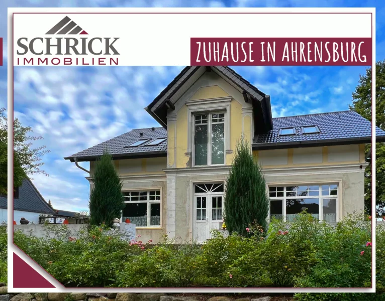 SCHRICK IMMOBILIEN: Ahrensburg - Haus kaufen in Ahrensburg - Energetisch sanierte Rarität aus dem Historismus: Nachhaltig modernisiert und vorausgedacht!