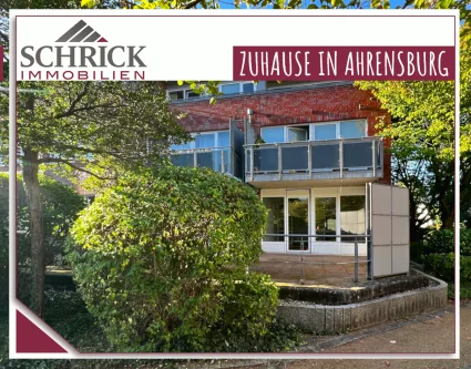 SCHRICK: Ahrensburg - West - Wohnung kaufen in Ahrensburg - West - Ruhiges Hochparterre mit perfekter Aufteilung: 36 m² Wohnbereich und große geschützte Südterrasse
