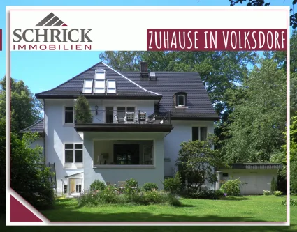 SCHRICK IMMOBILIEN: Volksdorf - Haus mieten in HAMBURG - VOLKSDORF - Stilvoll auf schönem Parkgrundstück - Klassische Villa für modernes Wohnen!