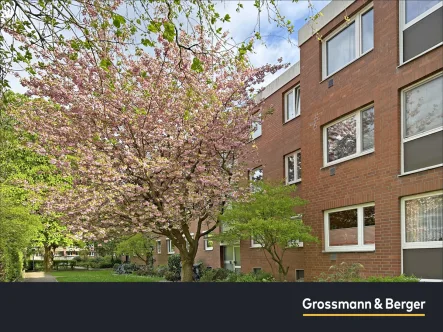 Außenansicht - Wohnung kaufen in Hamburg - Endetage mit Loggia in grüner Umgebung