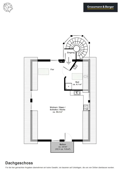 Grundriss Dachgeschoss