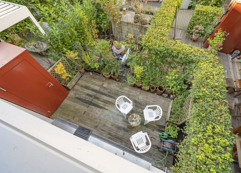 Blick auf die Terrasse