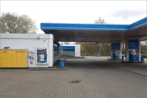 Tankstelle Blickrichtung Ost