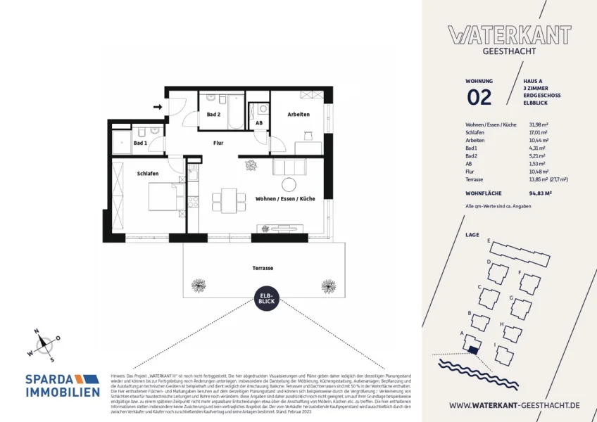 Grundriss Wohnung 2