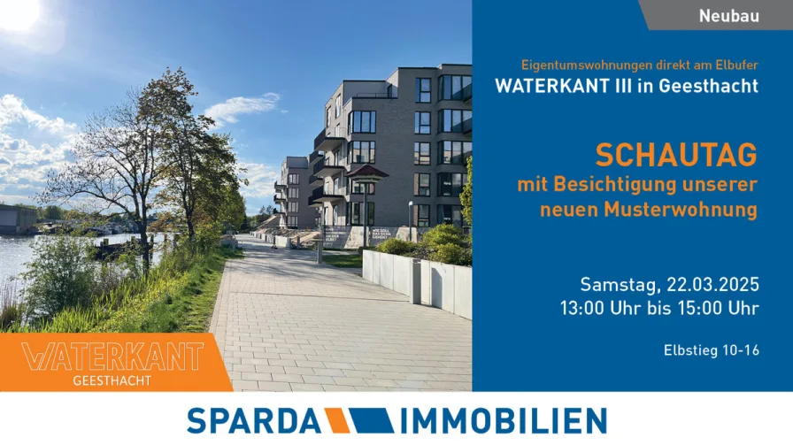 Titelbild_WATERKANT III_2503_Schautag_04 - Wohnung kaufen in Geesthacht - Schautag am Samstag, den 22.03. von 13-15 Uhr