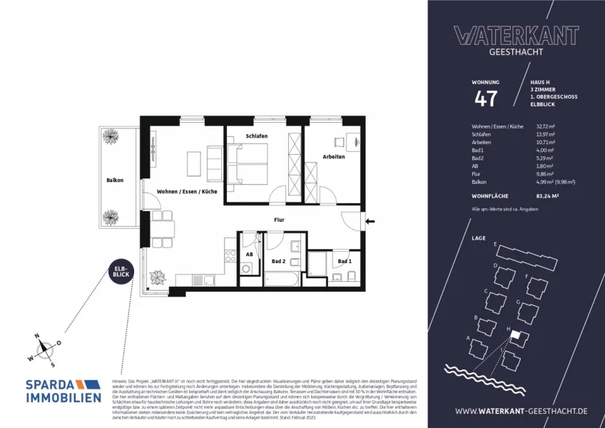 Grundriss Wohnung 47