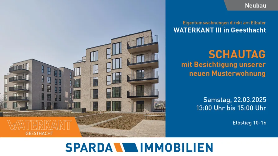 Titelbild_WATERKANT III_2503_Schautag_23 - Wohnung kaufen in Geesthacht - Ideale Kapitalanlage! Terrassenwohnung in zweiter Reihe zur Elbe