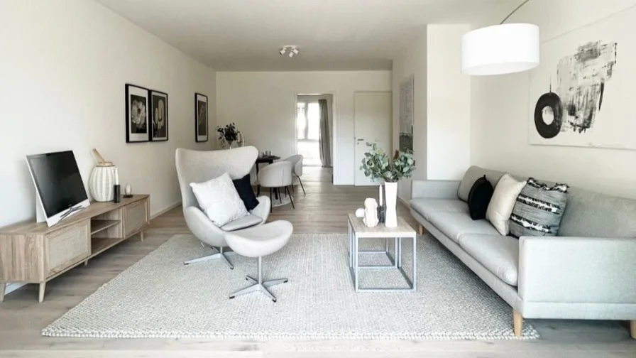 Titelbild - Wohnung kaufen in Hannover - List - Helle 2-Zi.-Wohnung mit großem Balkon im 2. OG (Erstbezug)