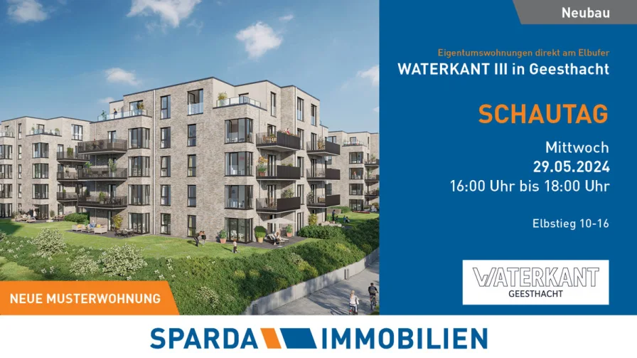 Titelbild_WATERKANT III_2405_Schautag_10 - Wohnung kaufen in Geesthacht - Schautag am Mittwoch, den 29.05.2024 von 16-18 Uhr