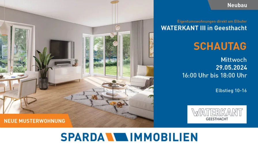 Titelbild_WATERKANT III_2405_Schautag_09 - Wohnung kaufen in Geesthacht - Schautag am Mittwoch, den 29.05.2024 von 16-18 Uhr