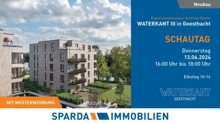 Titelbild_WATERKANT III_240613_Schautag_10 - Wohnung kaufen in Geesthacht - Schautag am Donnerstag, den 13.06.2024 von 16-18 Uhr