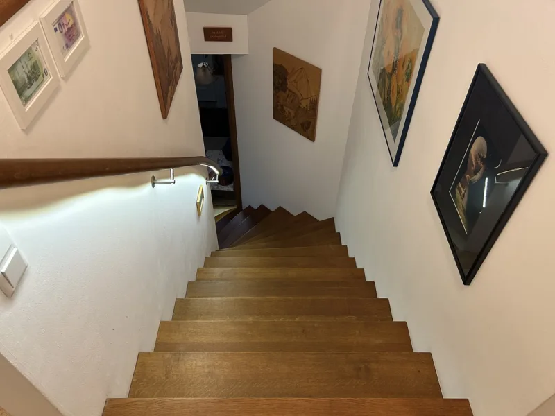 beleuchtete Treppe