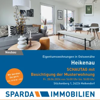 SoMe_OAH_Heikenau_Schautag_202406_02 - Wohnung kaufen in Heikendorf - 3-Zimmerwohnung mit zwei Balkonen