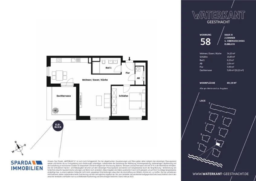 Grundriss Wohnung 58