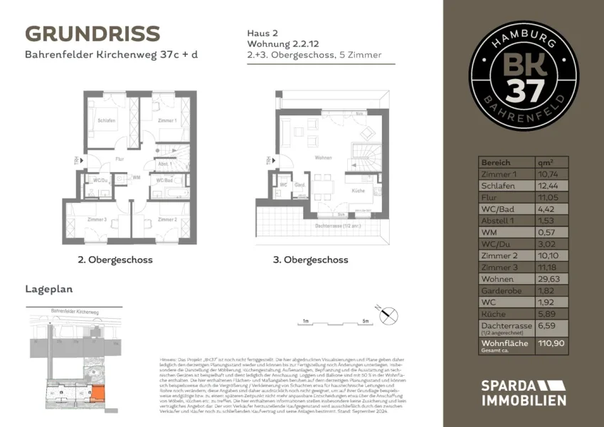 Grundriss Wohnung 12