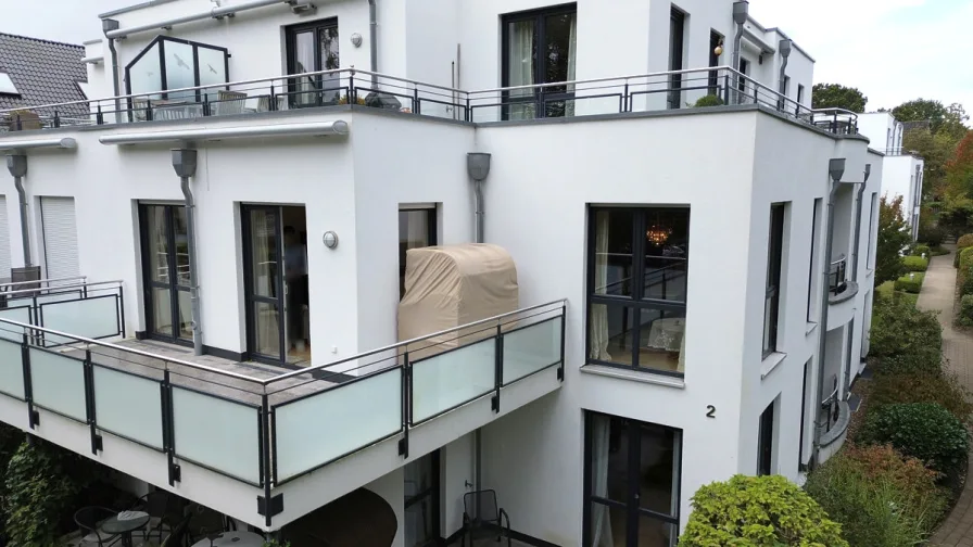 Außenansicht Balkon zur Ostsee