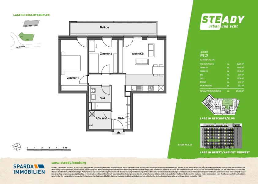 Grundriss Wohnung 27