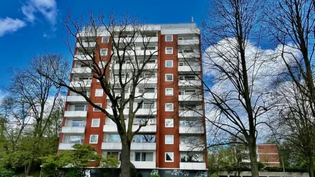 Balkonansicht - Wohnung kaufen in Hamburg - Vermietetes Appartement direkt am Eidelstedter Platz