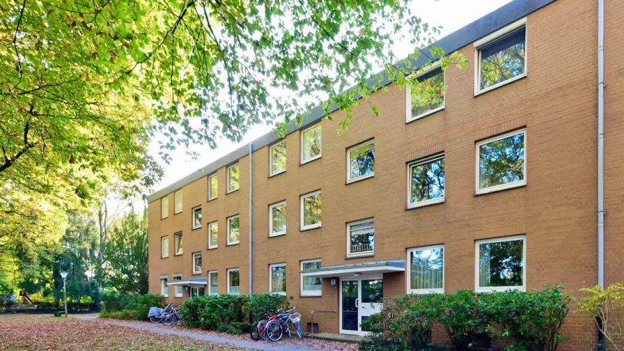 Eingangsseite - Wohnung kaufen in Hamburg-Osdorf - Erbbaurecht - freie 2-Zimmer-Wohnung mit Balkon