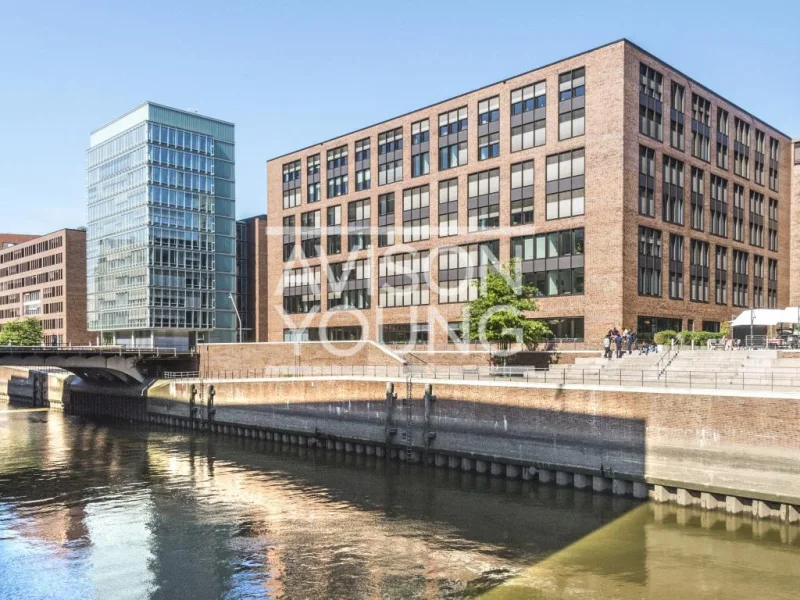 Außenansicht - Büro/Praxis mieten in Hamburg - Helle Flächen in erster Reihe der Hafen City