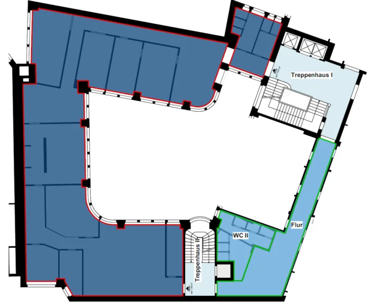 1. Obergeschoss mit ca. 433 m²