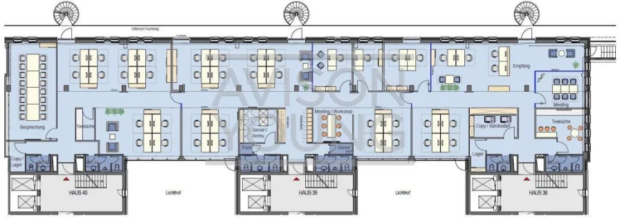 1. Obergeschoss mit ca. 670 m²