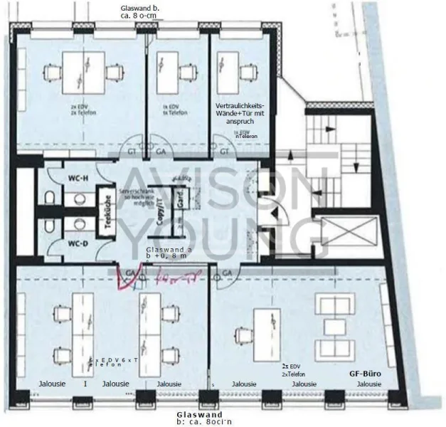 6. Obergeschoss mit ca. 156 m²