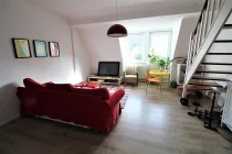 Wohnzimmer in Maisonettwohnung im vorderen Haus