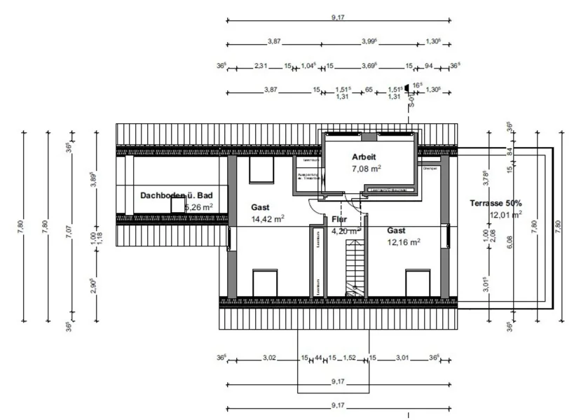 Grundriss Dachgeschoss